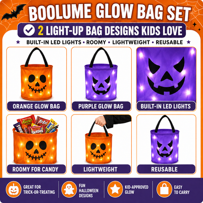 BooLume™ Light-Up Trick-or-Treat Bags