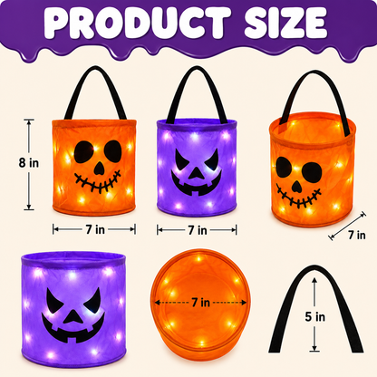 BooLume™ Light-Up Trick-or-Treat Bags